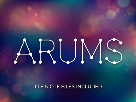 Arums: The Celestial Display Typeface That Elevates Your Brand