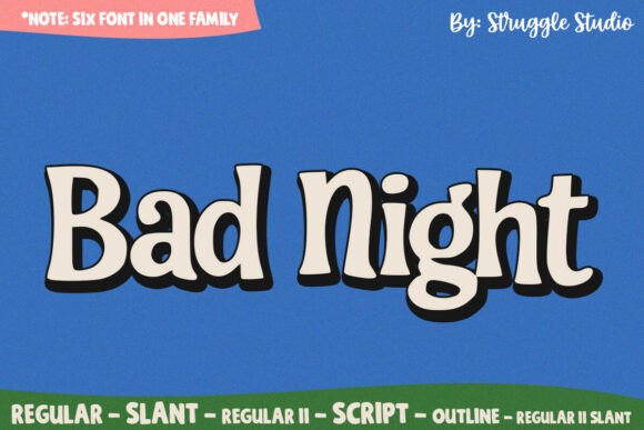 Bad Night: The Retro Display Font That Elevates Campaign Visuals