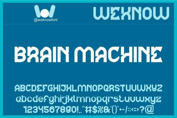 Brain Machine: A Display Typeface for Modern Editorial Design