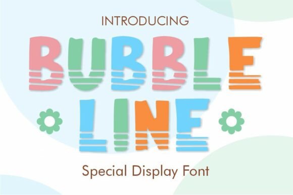 Bubble Line: The Playful Display Font for Modern Web Projects