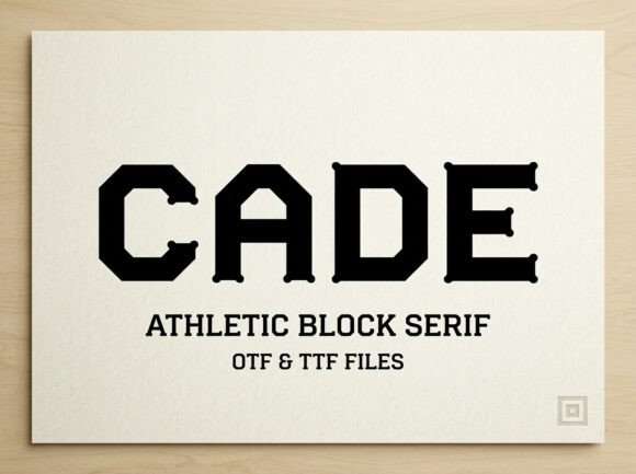 Cade: A Stunning Display Font for Bold Brand Identity