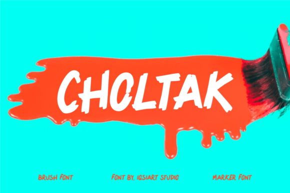 Choltak: The Raw Display Font for Scroll-Stopping Marketing