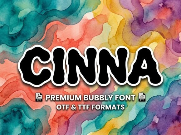 Cinna: A Bouncy Display Typeface for Modern Editorial Design