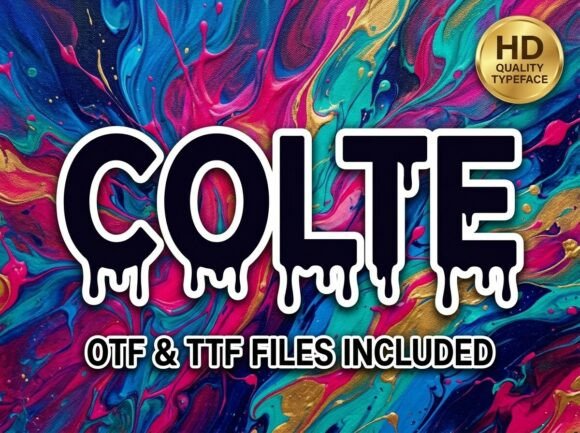 Colte: The Bold Display Font That Brings Liquid Energy to Campaigns