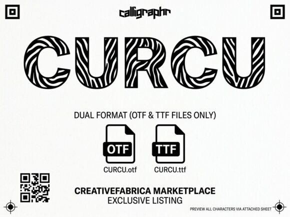 Curcu: A Bold Display Font for Editorial Design