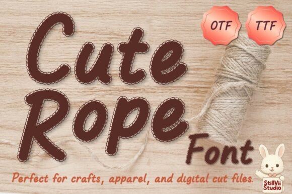 Cute Rope: The Macrame Display Font for Authentic Branding
