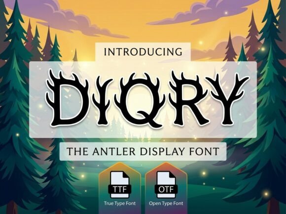 Diory: A Premium Display Font for Rugged Craft & Branding