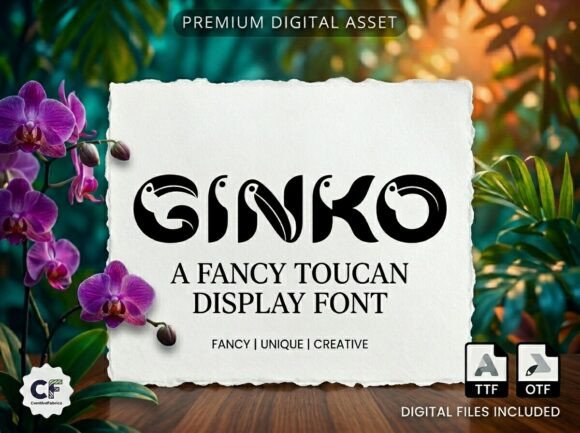 Ginko: A Tropical Display Font for Editorial Design