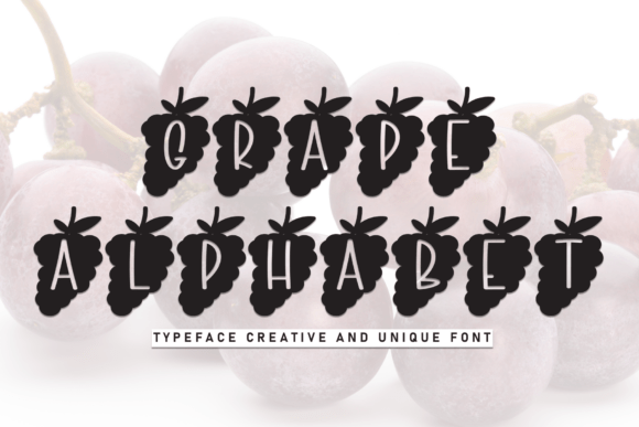 Grape Alphabet: A Whimsical Display Typeface for Handmade Brands