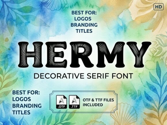 Hermy: The Seaside Display Typeface for Editorial Design