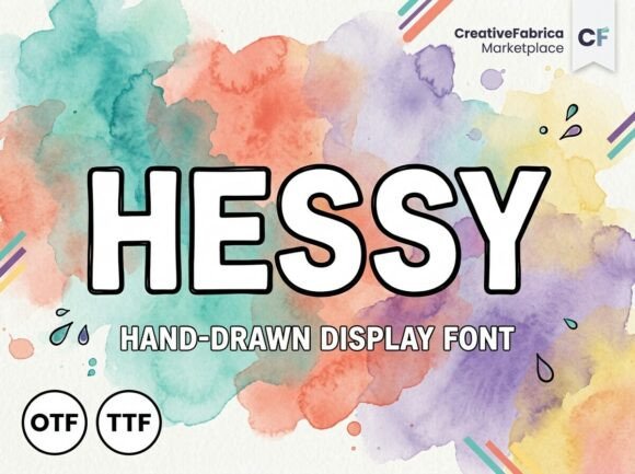 Hessy: The Stunning Display Font for Bold Brand Identities