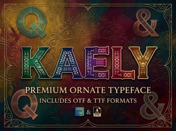 Kaely: The Stunning Display Typeface for Handmade Brands
