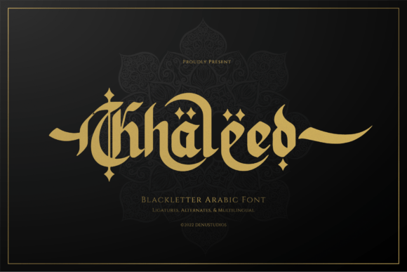 Khaleed: A Display Typeface for Editorial Prestige
