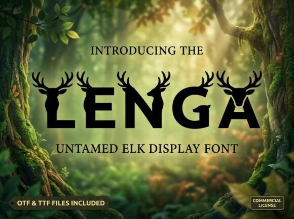 Lenga: The Premium Display Typeface for Authentic Brand Identity