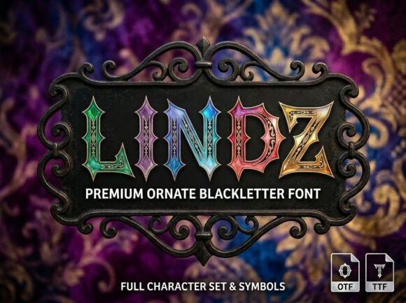 Lindz: The Stunning Display Font for Handmade Products