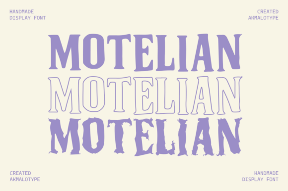 Motelian: A Vintage Serif Display Font for Editorial Design