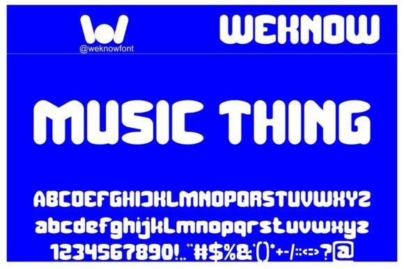 Music Thing: The Retro Display Font for Handmade Shop Branding