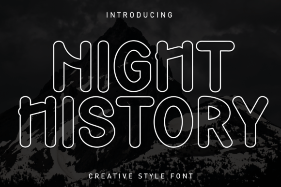 Night History: A Creative Display Font for Stronger Brand Identity
