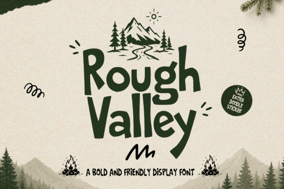 Rough Valley: A Bold Display Typeface for Outdoor Campaigns