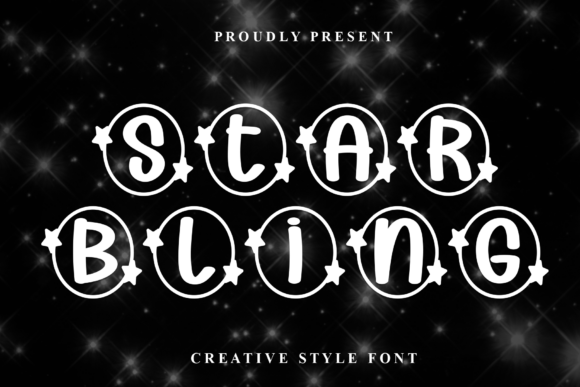 Star Bling: A Creative Display Font for Editorial Design