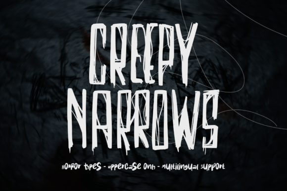 Why Creepy Narrows is the Perfect Display Font for Digital Horror Brands